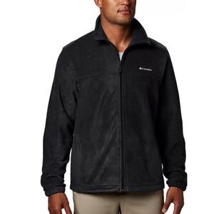 Columbia Steens Mountain full zip fleece jacket in dark gray/black - XL